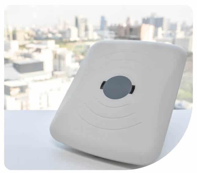 A wireless access point (WAP) which will be surveyed as part of a network ekahau site survey to identify the best placement.